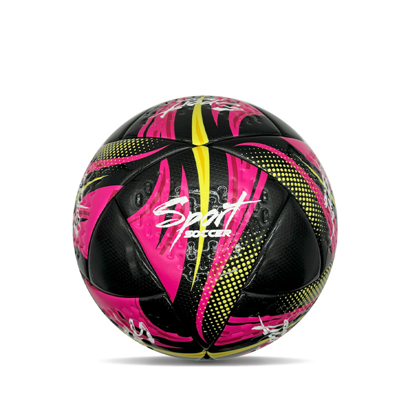 Tipo speciale Doppio specchio lucido PU PU Custom Personalized Ball Ball Dimensioni 5 Regalo Pink Football