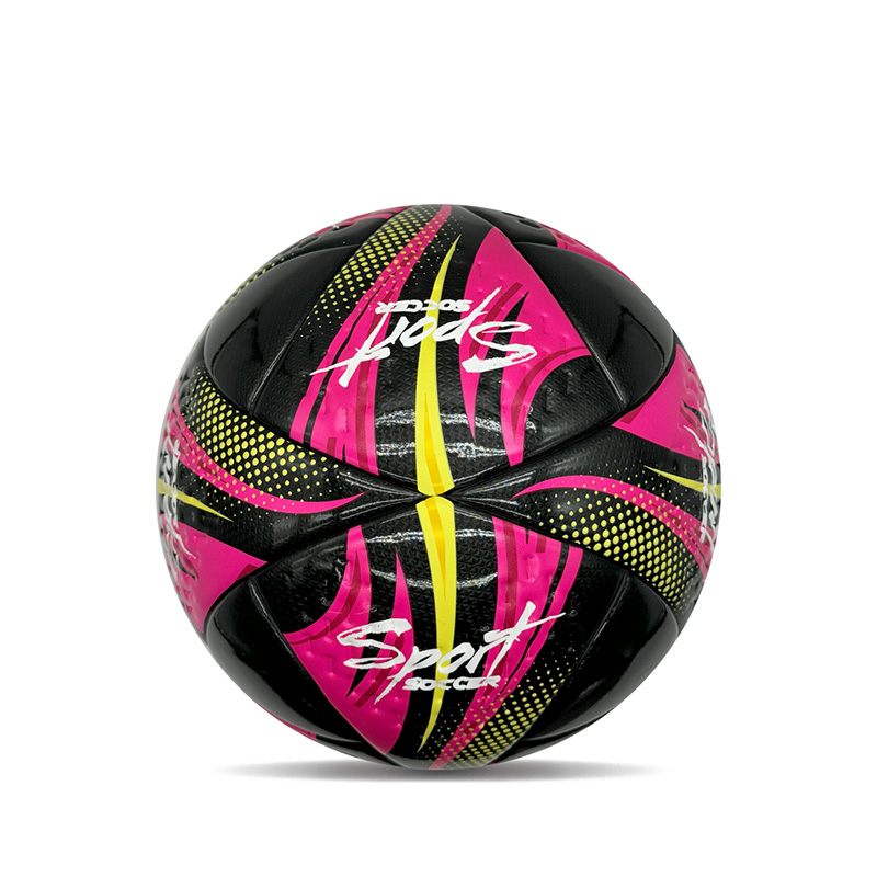 Tipo speciale Doppio specchio lucido PU PU Custom Personalized Ball Ball Dimensioni 5 Regalo Pink Football